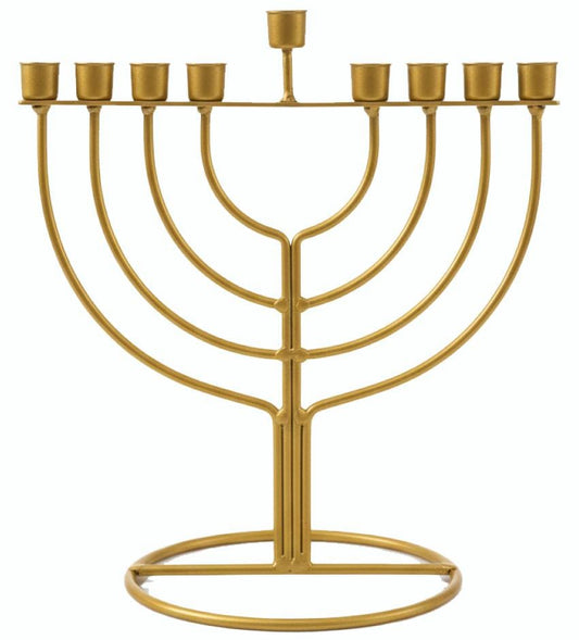 חנוכיית ברזל מעוצבת לנרות